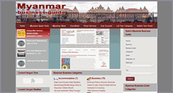 Desktop Screenshot of myanmar-business-guide.com