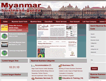 Tablet Screenshot of myanmar-business-guide.com